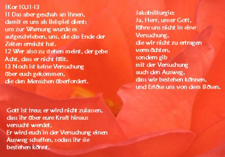 fhre uns nicht in Versuchung